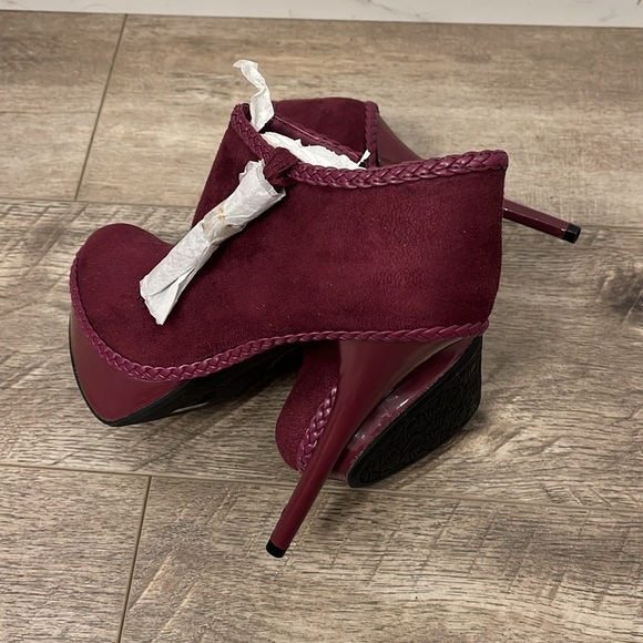 Brand New Burgundy Stiletto/High Heels Boots - Picture 6 of 7